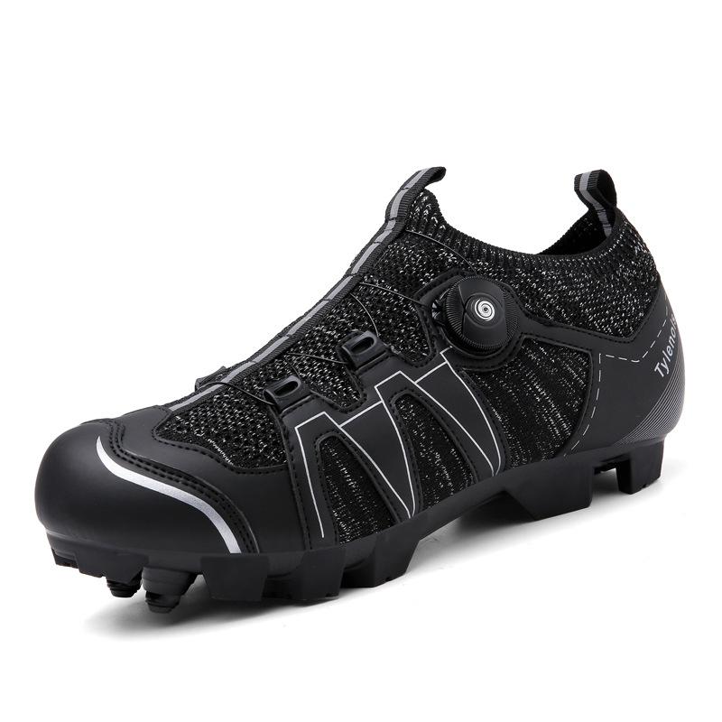 T79 Men's Women's Shoes Cycling Bicycle Rotating Buckle Mountain Lock Highway No Flyknit Mesh Fabric Large Size