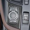 For BMW X1 F48 X2 F39 2016-2025 Real Carbon Fiber Sticker Gear Shift Multimedia Knob Panel Car inside decorative Accessories