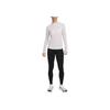 Nike Solid Color Quick-Dry Round Neck Casual Long Sleeve T-Shirt Women Tops Gray Purple FB6846-019