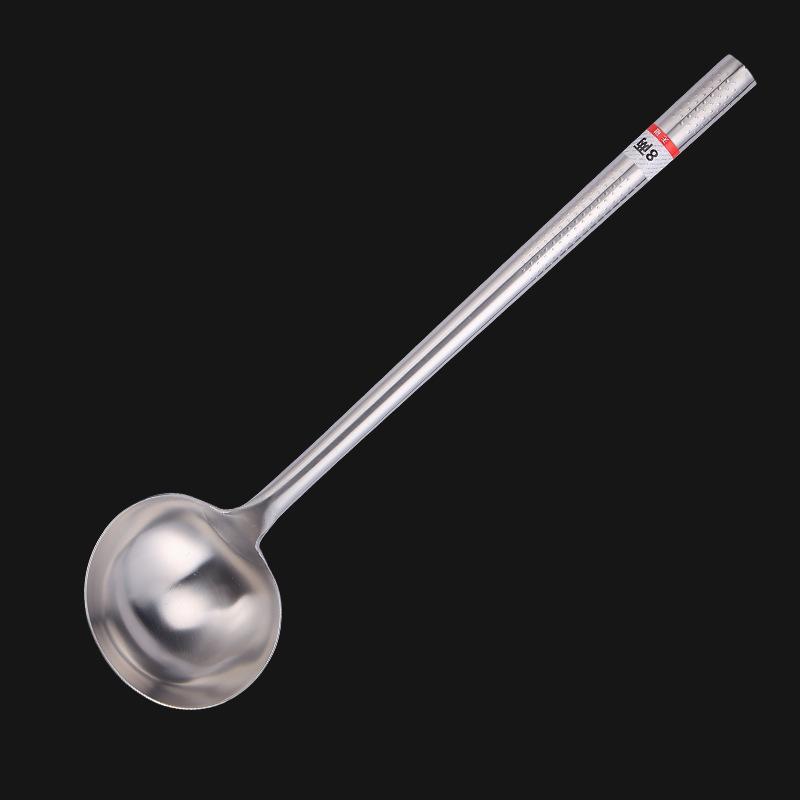 Spatel i rustfritt stål, Kokespatel, Kokkeskje, Helt stål Fortykket og Forlenget Spatel og Skje, Non-stick Pan Fortykket og Non-stick