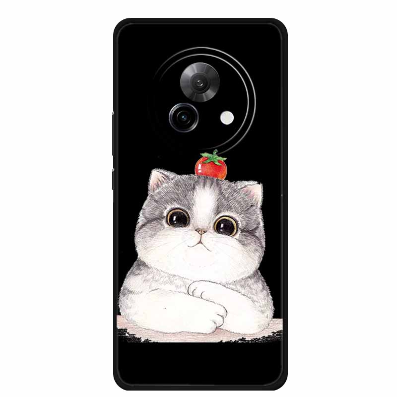 Black Silicone Case For Meizu Lucky 08 Case Luxury Protective Soft Phone Back Cover For Meizu Lucky 08 Case 6.78" Cartoon Shell