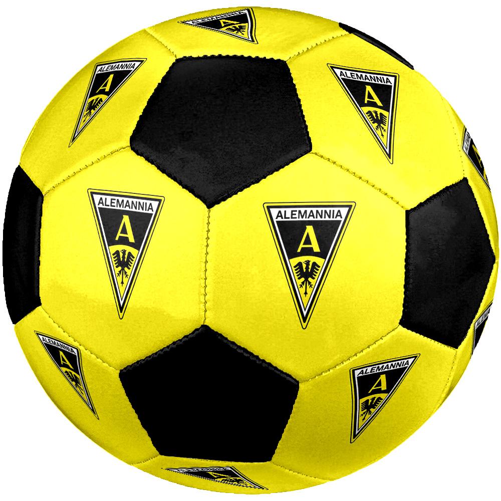 Alemannia Aachen Soccer Ball Colorful All Ages Machine Stitched PVC Competition Ready Durable High-Bounce.SIZE5