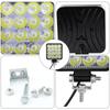 12V Waterproof Led Work Light Bar Square Spotlight 48W Work Light Headlight For Truck Off Road Night Driving Light For