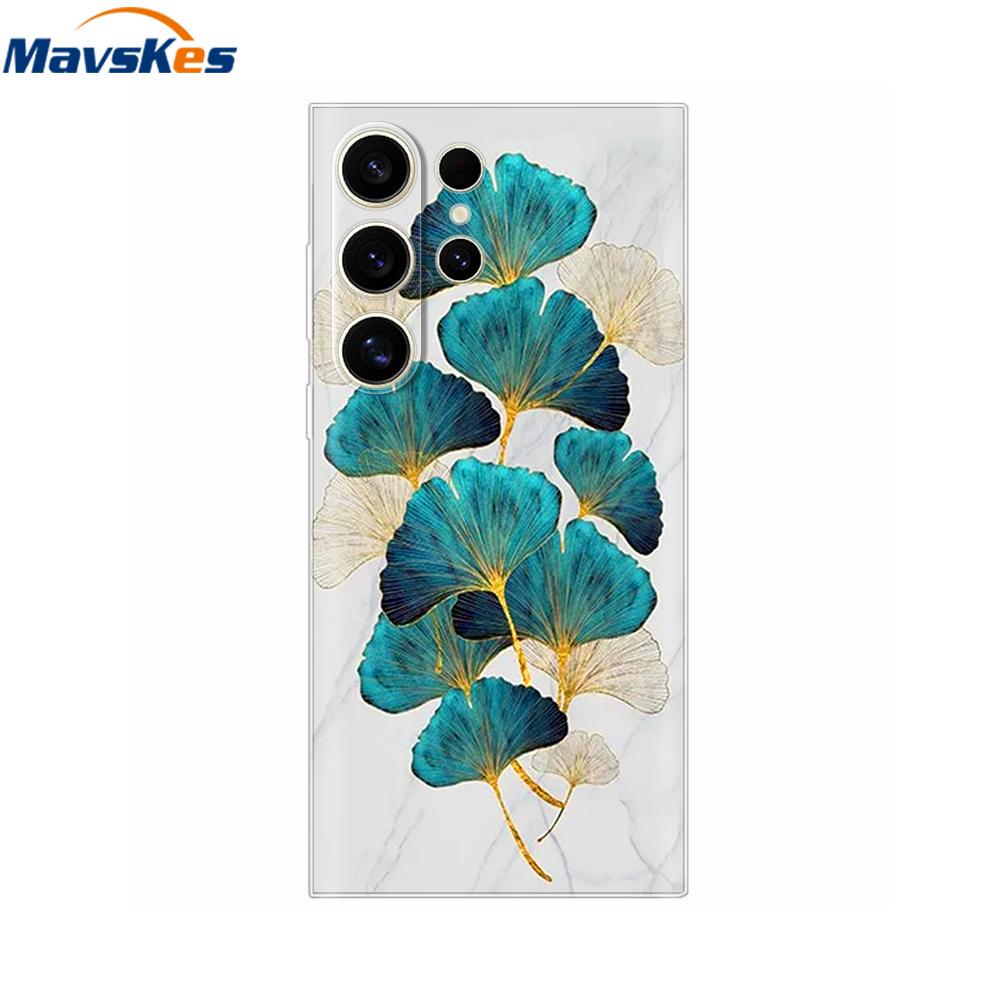 S24 Casing For Samsung Galaxy S24 Ultra Case Fashion Soft Clear TPU Phone Case Fundas For Samsung S24 FE S24Plus S24Ultra Cover
