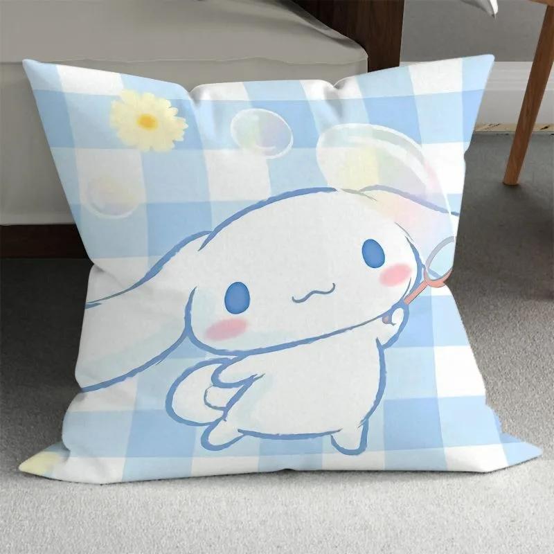 Sanrio Cute Girly Pillowcase HelloKitty Cinnamon Dog Pillowcase Kawaii Room Decoration Home Living Room Sofa Cushion Cover