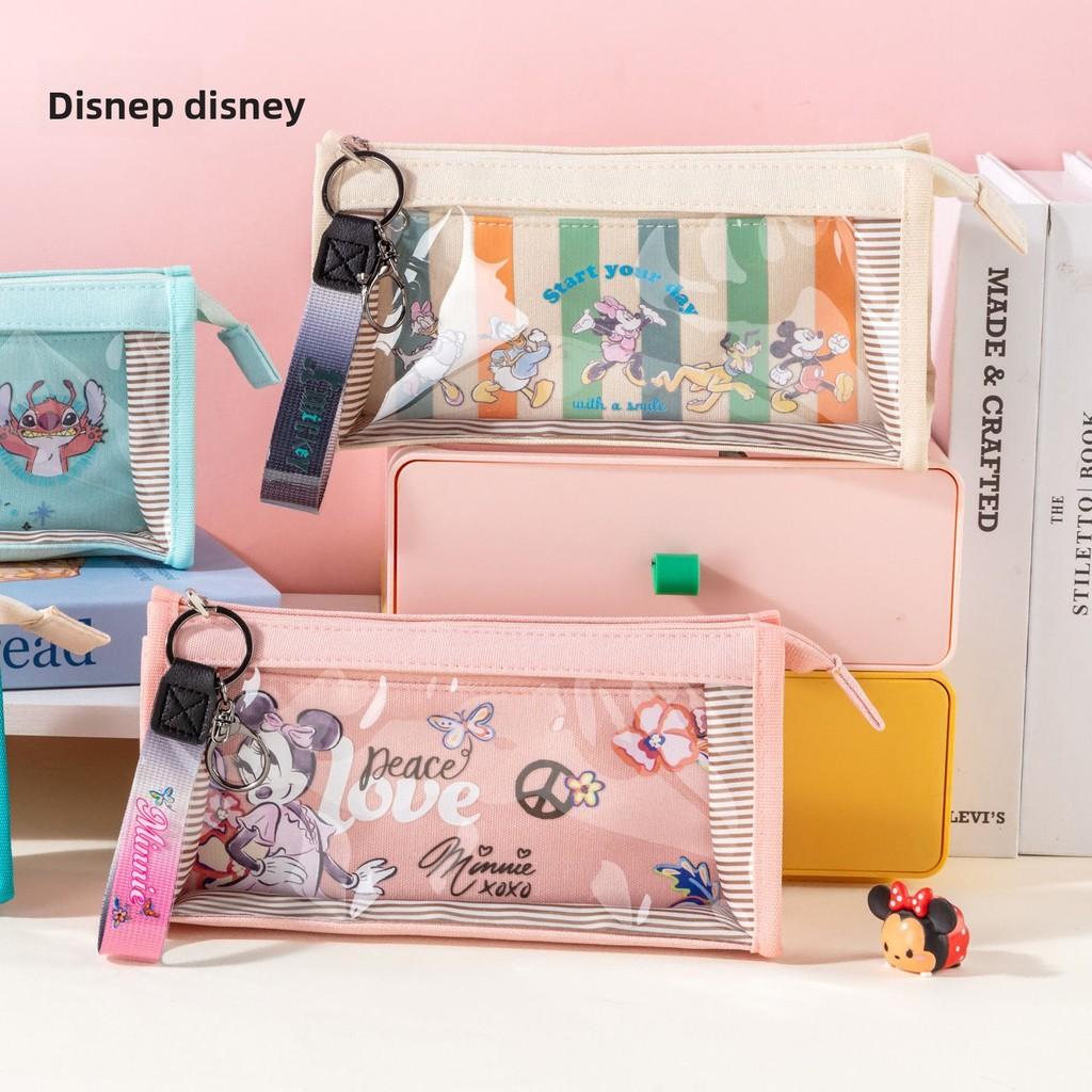 Mickey Mouse And Donald Duck Kids Large Capacity Pencil Case With Pvc And Polyester Storage For Students