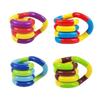 2/4/6Pcs Stress Relief Plastic Twisted Toy Focus Aid Hand Finger Flexibility Training Toy Portable Educational Twisting Loop Fidget Toy
