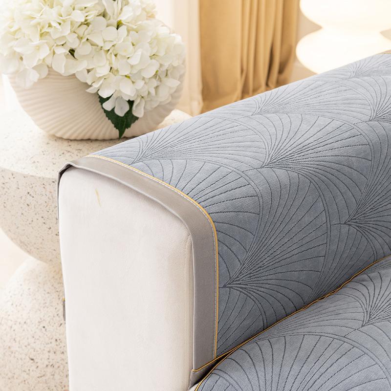Minimalist Wind Sofa Cushion Universal In All Seasons, New Light Luxury High-End Chenille Universal Non-Slip Cushion
