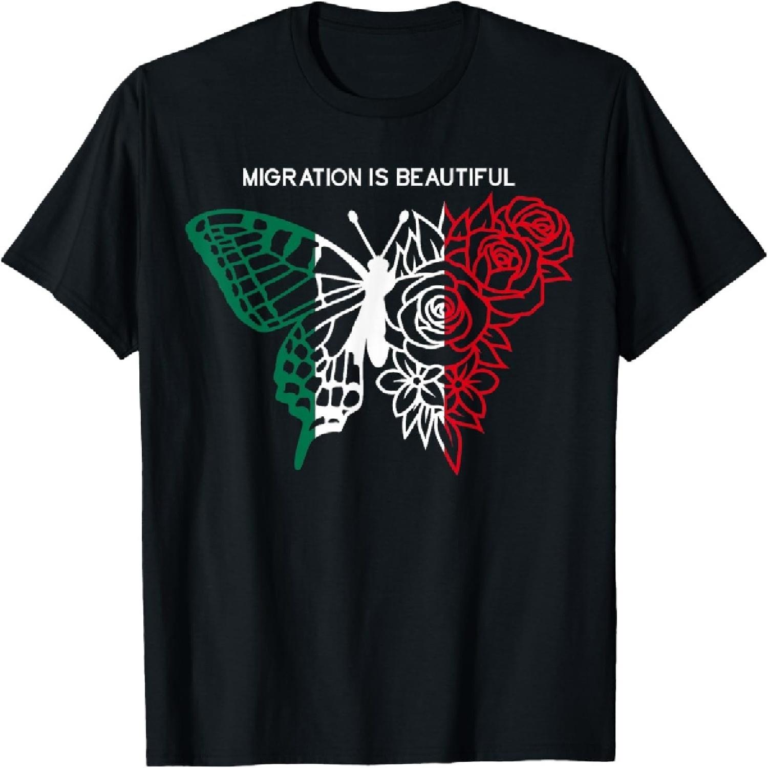 Migration is beautiful Mexican Chicano Art Artwork T-Shirt S