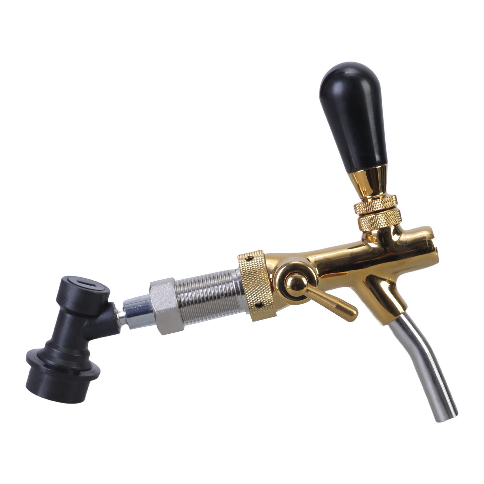 

Латунный пивной кран с регулируемыми переключателями контроля потока, пивной кран, пивной кран, аксессуары для домашнего пивоварения, латунная текстура для пивоварения