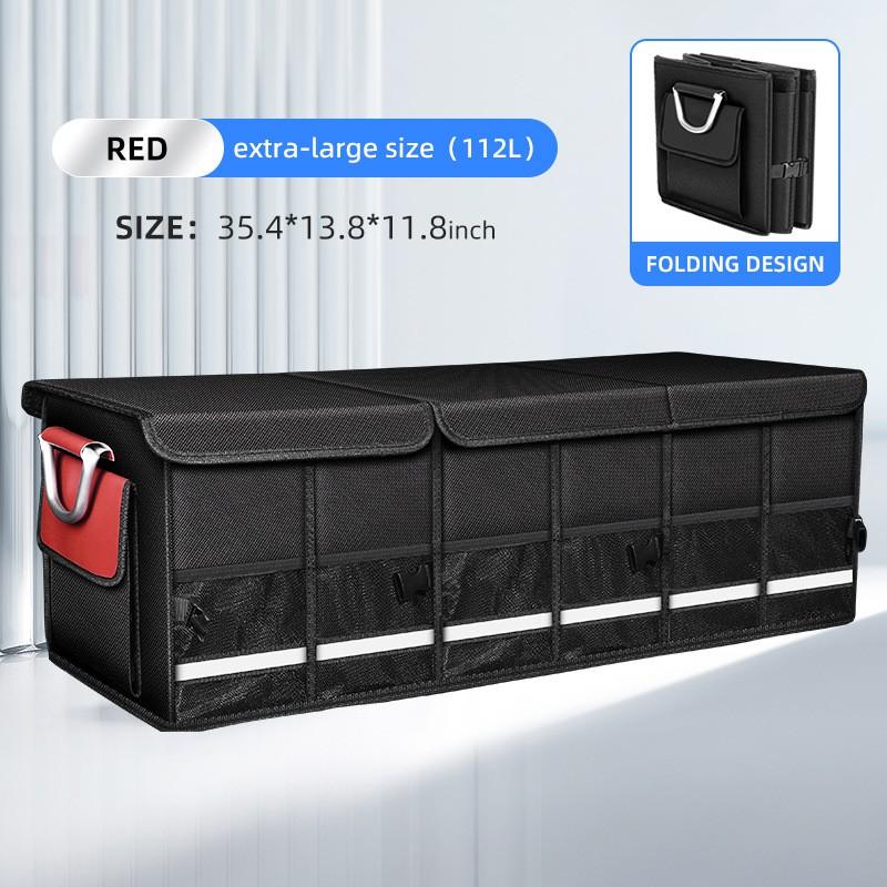 Large Capacity Foldable Car Trunk Organizer Box Oxford Fabric Storage Bin SUV Sedan Hatchback