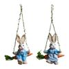 Easter Bunny Pendant Artwork Collectable Simulation Swing Rabbit Hanging