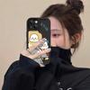 Cute cartoon little yellow duck iPhone17promax Apple 17pro mobile phone case 16/15 fine hole 17 anti-drop 14