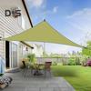 Outdoor Sun Shade Sail with Carabiner UV Blocking Triangle Canopy Permeable Breathable Heavy Duty Deck Backyard Patio Shade Cover
