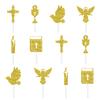 First Communion Bathing Baptism Baby Birthday Party Arrangement Gold Dust Cake Plugin Customization
