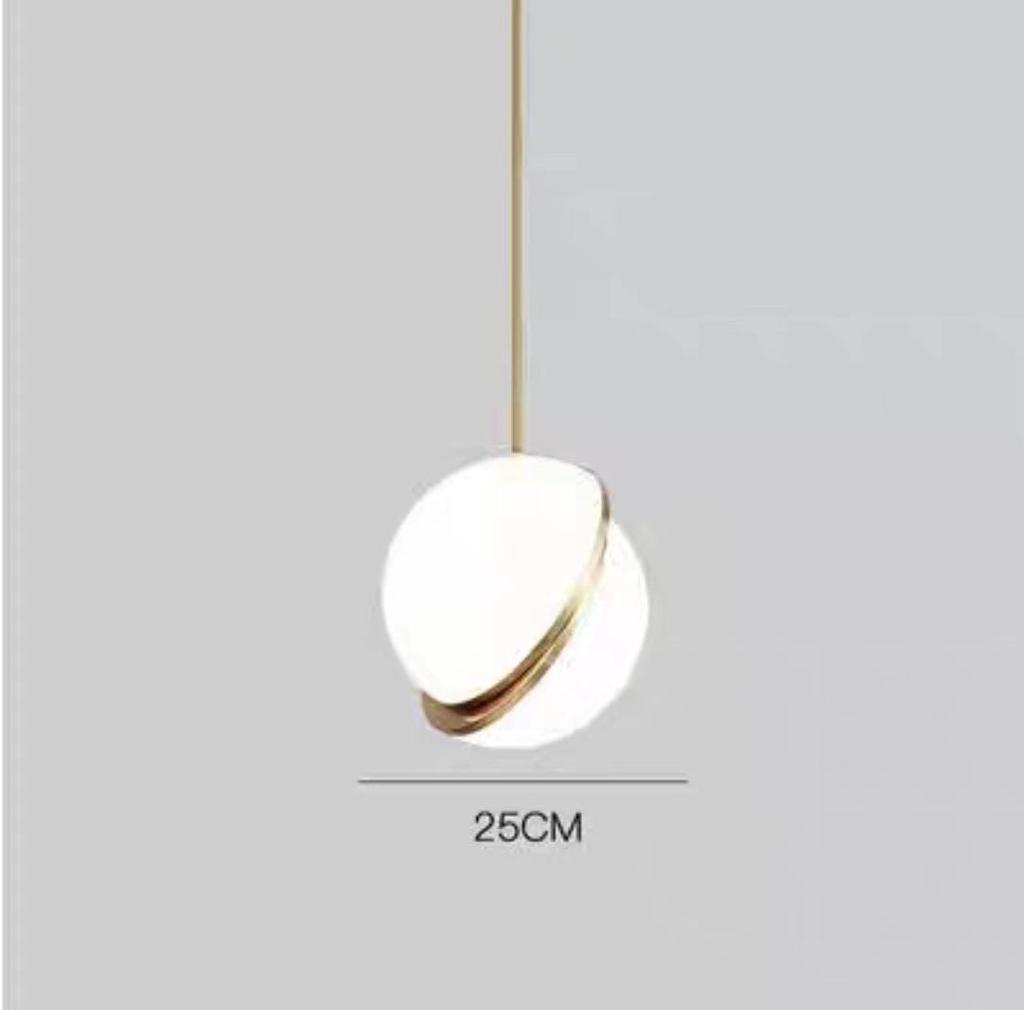 Modern Nordic Glass Pendant Light for Coffee Shop or Bedroom