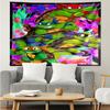 1PC Turtle Warrior In Flames Tapestry Accessories Playroom Tapestry, for Bedroom,Livingroom, dormitory Room Wall Decor Fan Birthday Gifts