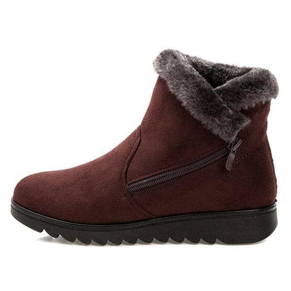 Winter Middle-aged and Elderly Thick Cloth Shoes Warm Snow Boots Large Size Cotton Boots