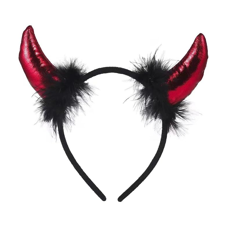 

[wowjimi] little devil headband halloween headband cosplay idea parody strange party decorations costume tools masquerade ball school festival party