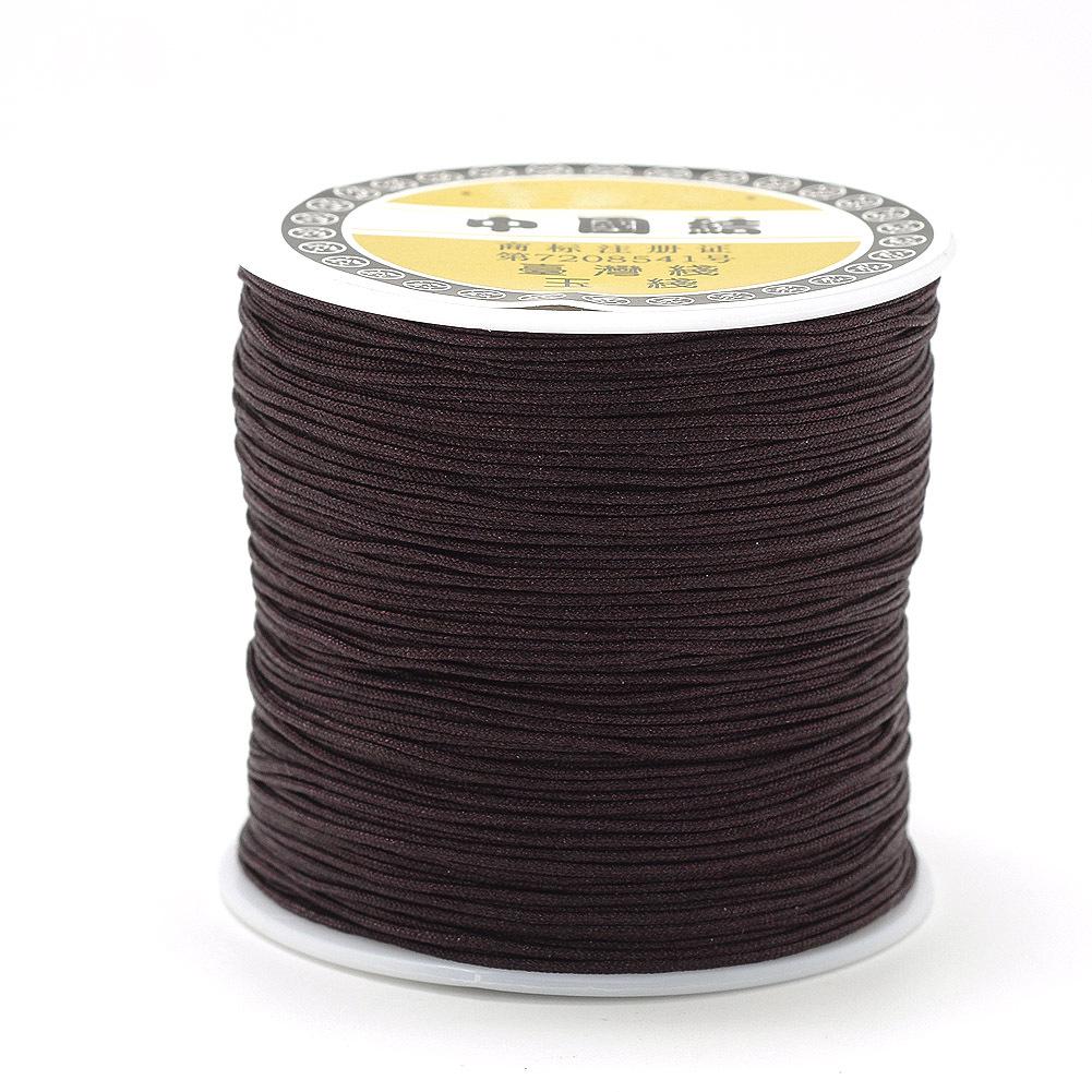0.8mm Colored Nylon Cord for DIY Hand-Woven Chinese Knot and Tassel Projects