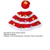 Christmas Porch Goose Clothes with Hat Festive Theme Elastic Collar Cloak Design Goose Suit Decorative Seasonal Goose Outfit
