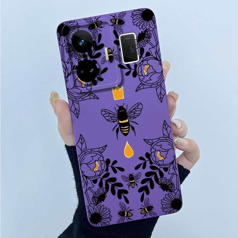 For Realme GT Neo 5 Case Funny Cartoon Cat Bumper Slim Soft TPU Shockproof Phone Case On For Realme GT Neo 5 Neo5 240W 5G Cover