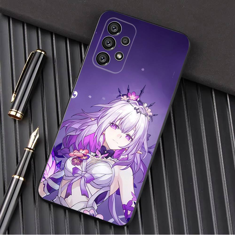 H-Honkai Castorice Star R-Rail Phone Case For Samsung Galaxy A13,A21s,A22,A31,A32,A52,A53,A71,A80,A91 Soft Black Shell
