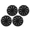4 Pcs Wheel Hub Cap Full Protection Snap On Scratch Resistant Universal Fit for Any 15 Inches Steel 