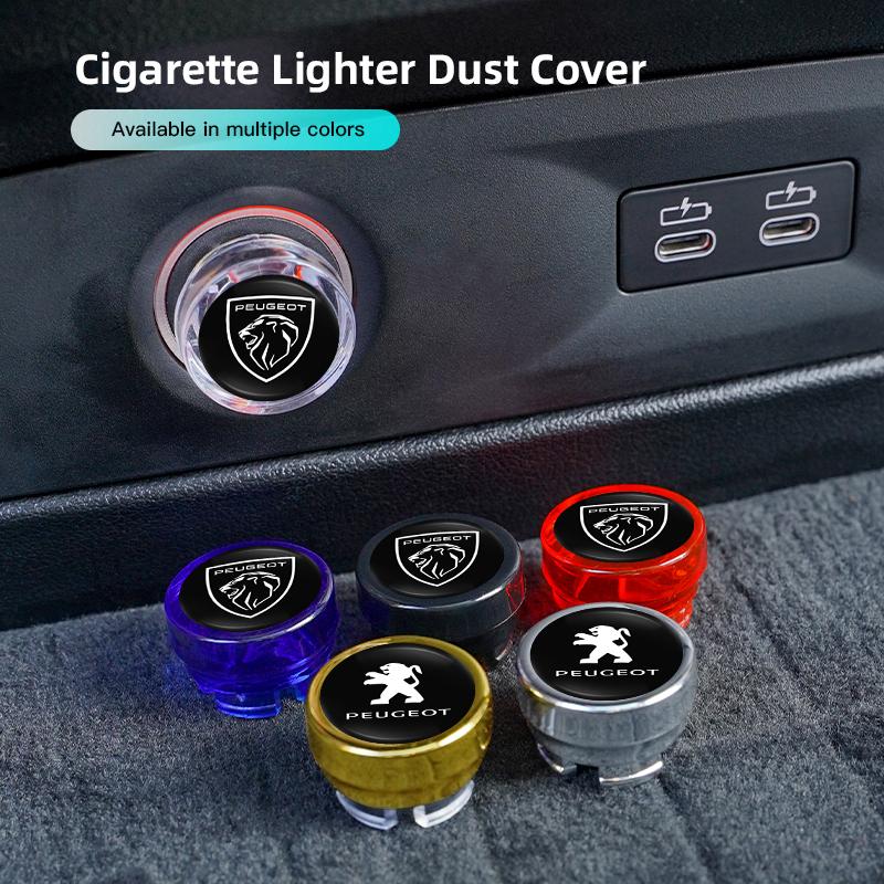 Car Cigarette Lighter Dust Proof Protect Cover Lighter Button For Peugeot 208 308 206 307 207 3008 407 508 2008 5008 301 406 408
