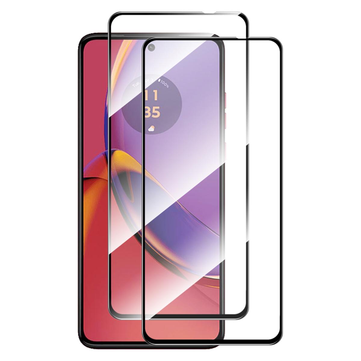 

ENKAY HAT PRINCE 2 шт. для Motorola Moto G84 5G Захисна плівка для екрана з шовкографією, захищена від подряпин, 2.5D плівка з високоалюмінієво-силікатного скла Type A