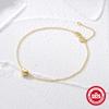 Stylish And Simple S925 Sterling Silver Temperament Versatile Heart-Shaped Smooth Surface Daily Commuting Wearing Bracelet Women