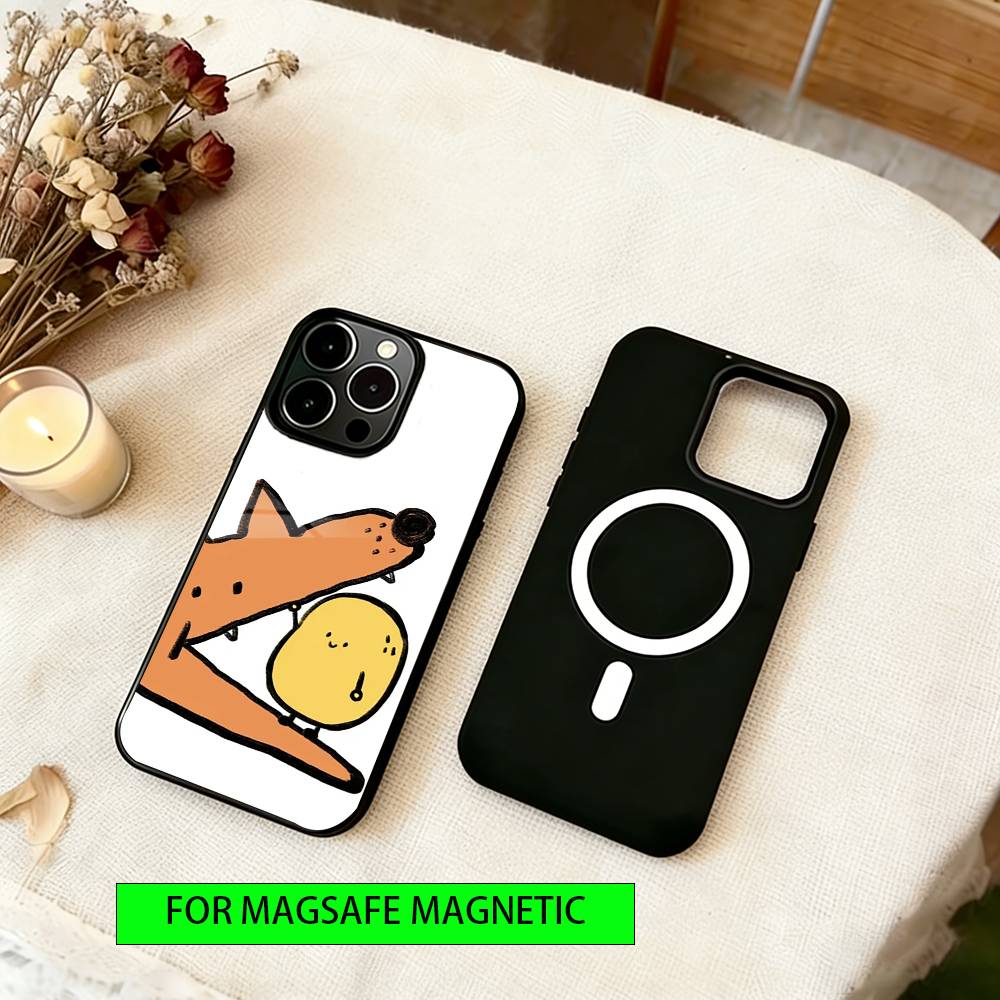 

Cute potato Phone Case For iPhone17,16,15,14,13,12,11 Plus,Pro Magnetic For Magsafe Wireless Charging iPhone16Pro