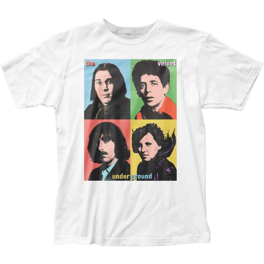 Velvet Underground Pop Art 2 Mens T Shirt Music Classic Concert Band Tee White Unisex T-Shirt XL