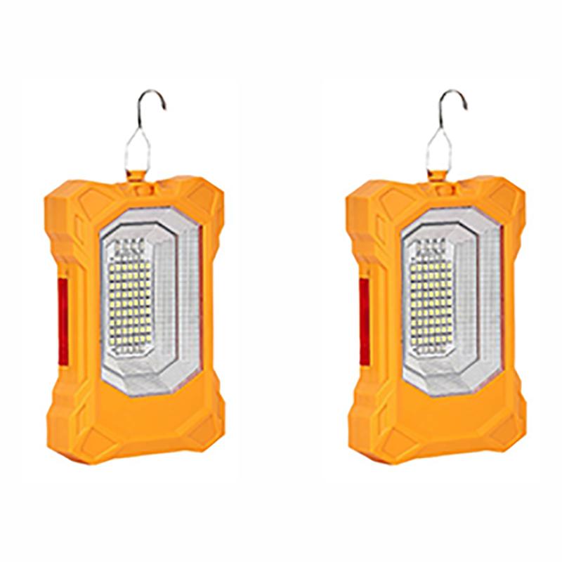 Dual Rechargeable Lithium Battery Night Market Street Stall Light Outdoor Camp Hook Type Emergency Camping Light Solar LED Lamp