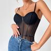 2025 New Summer Women's Bodysuit Solid Color See-Through Butt-Lifting & Push-Up Design Sexy Chic Boneless Lace Stretchy Material Trendy Fashion