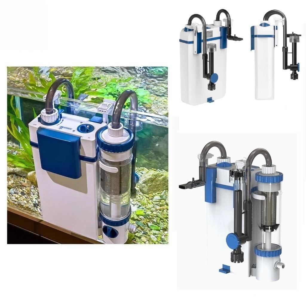 Filtro per Acquario Serbatoio Pesci Attrezzatura per la Pulizia Filtro Hang-On Raccoglitore di Schiuma Integrato Filtro Versatile