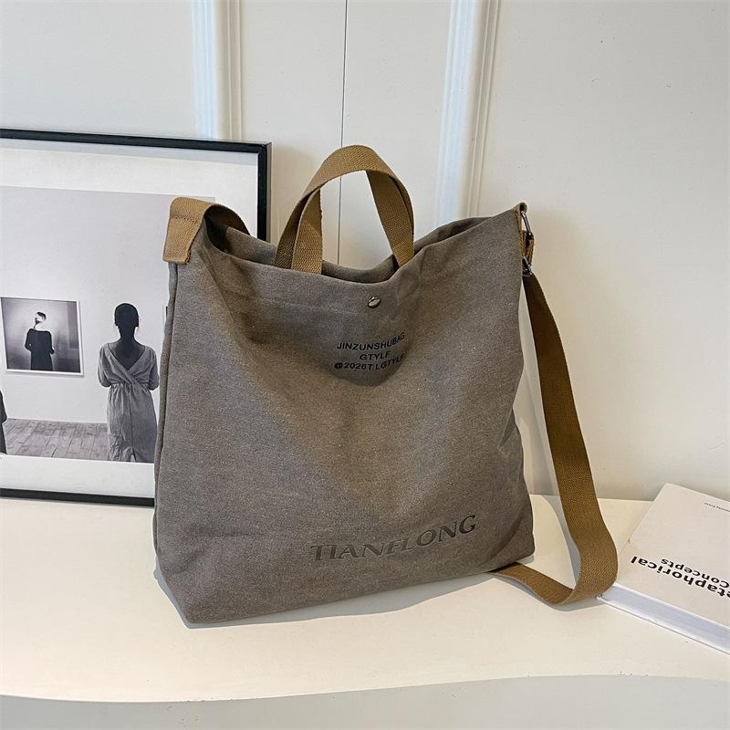 Geantă portabilă de pânză Geantă de umăr pentru navetă de mare capacitate Geantă de tip Crossbody Class pentru femei