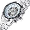 Best-Selling Men's Automatic Skeleton Watch, Stainless Steel Large Dial Luminous Design
