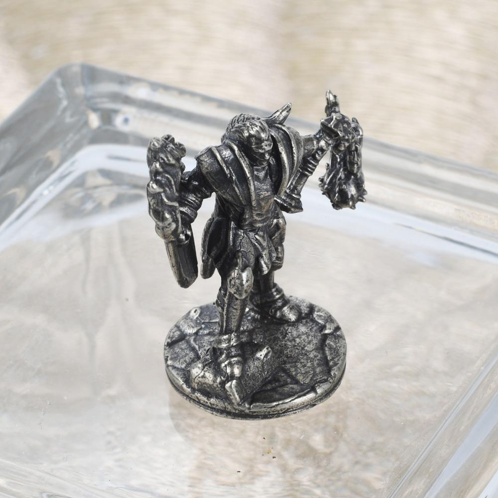 Vintage White Brass Biochemical Orcs Soldiers Models Desktop Ornaments Decorations Game Miniature Figurine Accessories Men Gifts