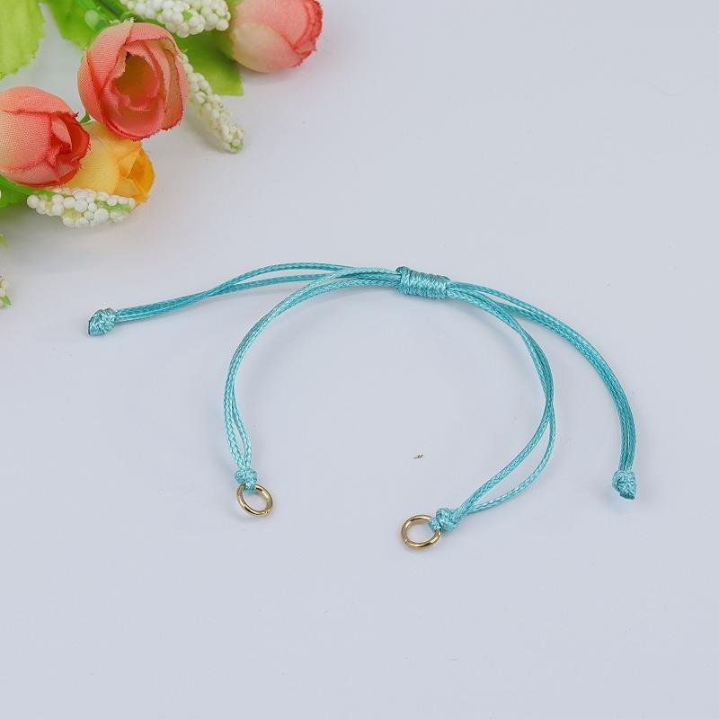 Wax rope woven bracelet DIY accessories Male and female couples adjustable work in progress Weaving bracelet accessories