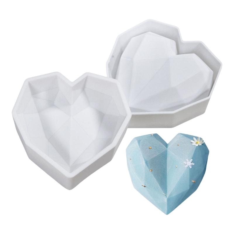 Multiple Size Silicone Heart Cake Molds Heart Shape Silicone Baking Tray Easy Demold Cake Molds for DIY Baking Creation