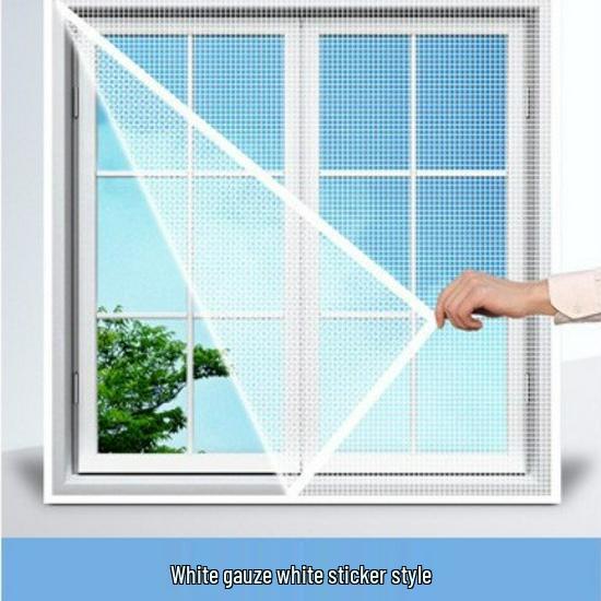 Easy-Install Nano Screen: Light-Filtering, Mosquito-Proof, Self-Adhesive Window Sticker 80x80 cm