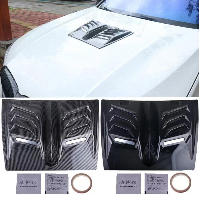 Car Air Flow Intake Hood Scoops Vents Center Side Hood Scoops Decorative Cover Automotive Accessories Easy Installation