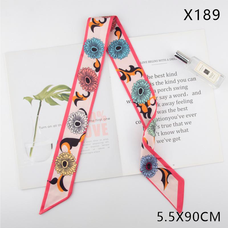 Versatile Vintage Silk Scarf: Hair Tie, Headband, Bag Accessory