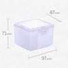 Square Mini Plastic Transparent Storage Box Beads Organizer Case Jewelry Earrings Rings Small Items Tools Sundries Container Box