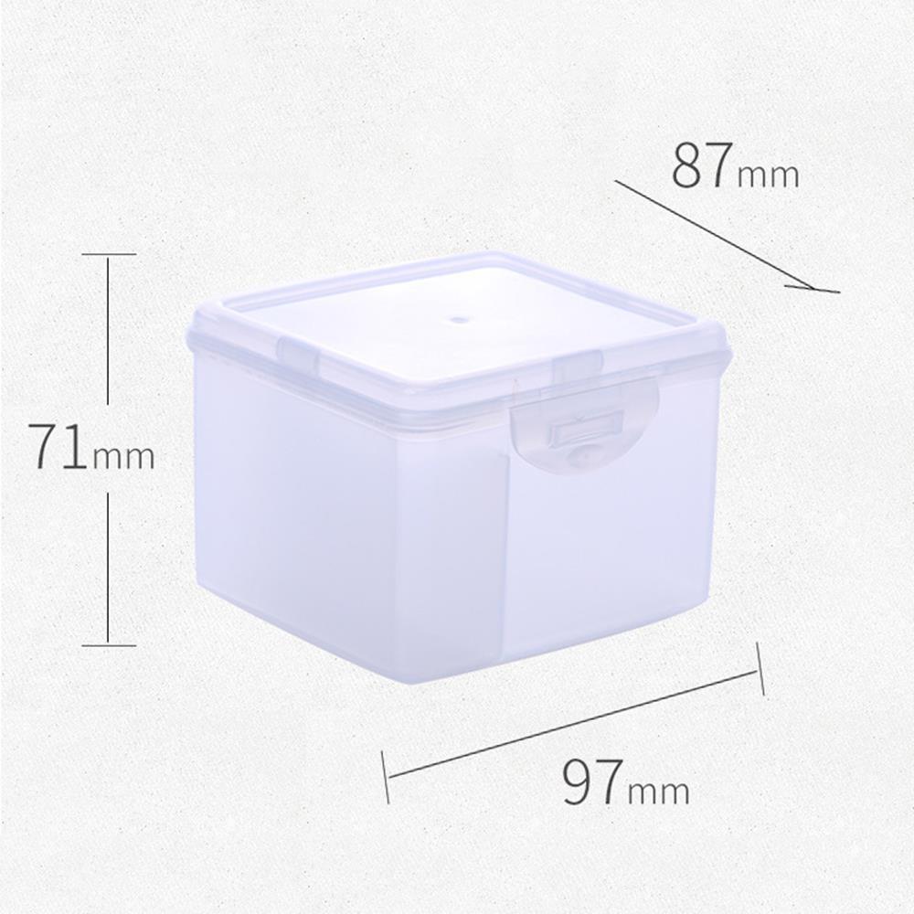 Square Mini Plastic Transparent Storage Box Beads Organizer Case Jewelry Earrings Rings Small Items Tools Sundries Container Box