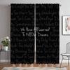 Cortinas Twenty One Pilots para Sala de Estar Estores de Cortina Tul para Dormitorio Cortinas Opacas 2 Piezas Separador Cocina Elegante