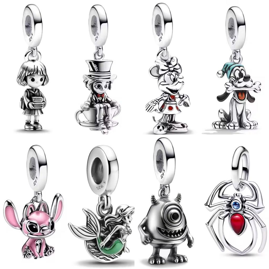 New Copper Charm Mermaid, Pumpkin Puppy, Mouse Cartoon Bead Jewelry Fit Original Bracelet Women Diy Exquisite Jewelry Gifts