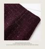 Lux Women's Sequin Tweed French-Style Wool Skirt for Autumn/Winter 2025