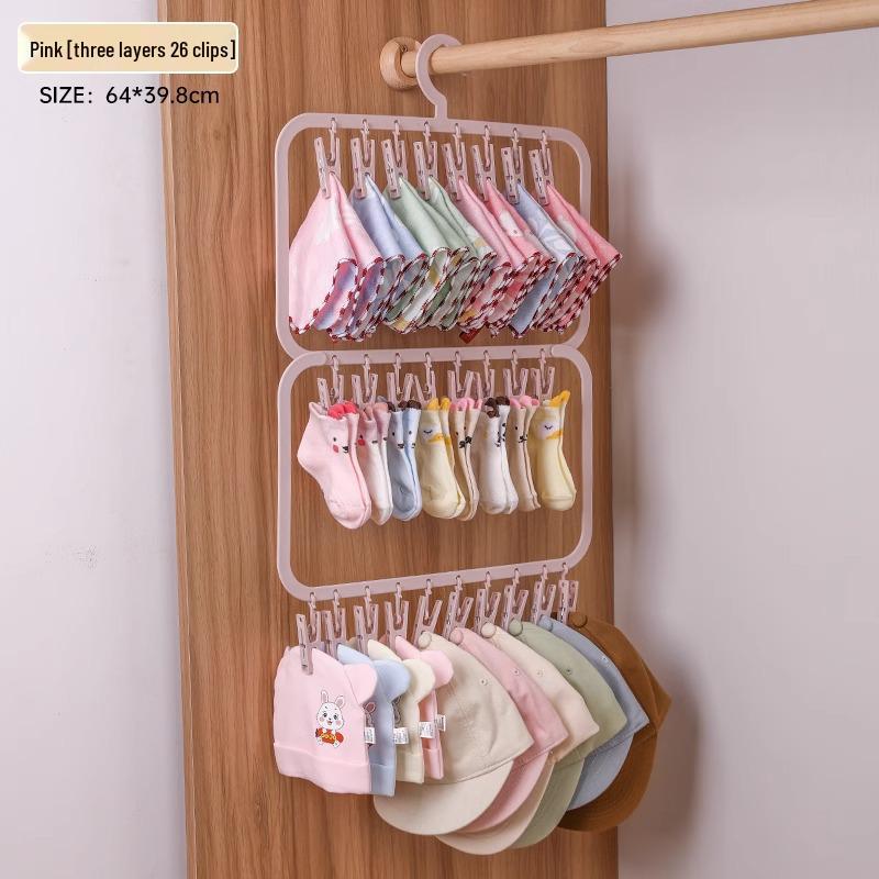 

Многофункциональная детская вешалка для одежды: Бытовая стойка для хранения детской одежды и носков No Specification